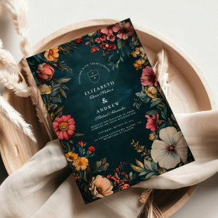 Spooky Glam Wedding Invitation