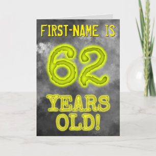 Spooky Glowing Aura Look "62 YEARS OLD!" + Name Card