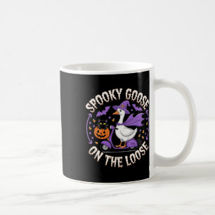 Spooky Goose On The Loose Funny Halloween Coffee Mug
