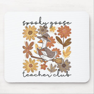 Spooky Goose Teacher Club Halloween Silly-goose Fa Mouse Pad