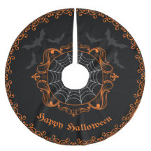 Spooky Goth Halloween Tree Skirt