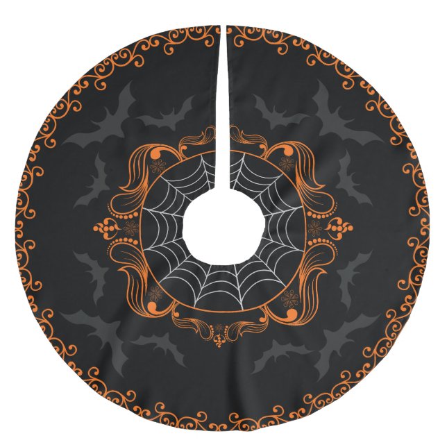 Spooky Goth Holiday Tree Skirt (Front)
