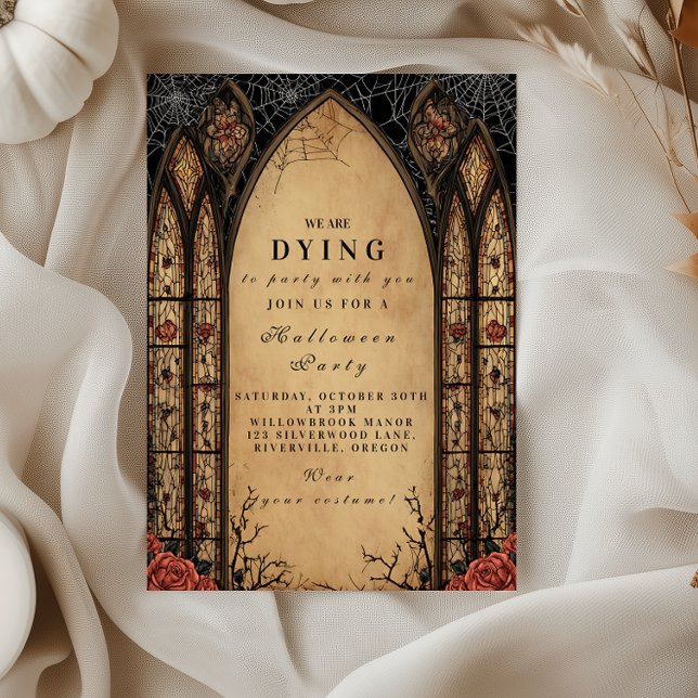 Spooky Gothic Archway Halloween Invitation (Creator Uploaded)