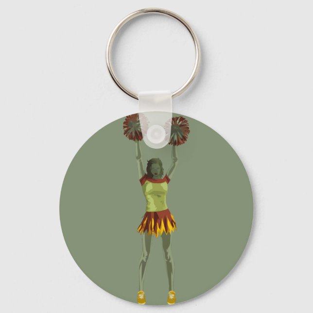 Spooky Gothic Cheer Art Key Ring (Front)