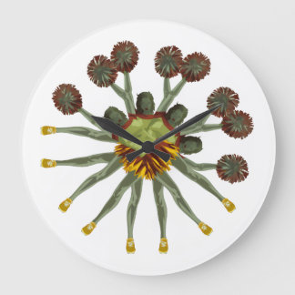 Spooky Gothic Cheer Art Large Clock