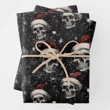Spooky Gothic Christmas Skulls