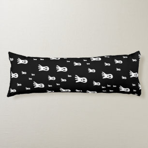 Spooky Gothic Ghost Illustration Body Cushion
