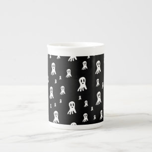 Spooky Gothic Ghost Illustration Bone China Mug