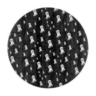 Spooky Gothic Ghost Illustration Cutting Board