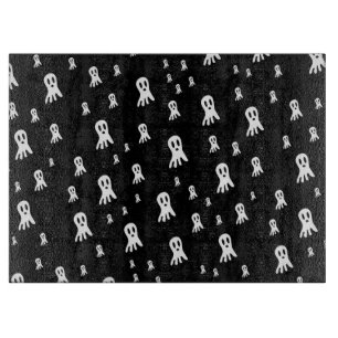 Spooky Gothic Ghost Illustration Cutting Board