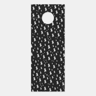 Spooky Gothic Ghost Illustration Door Hanger