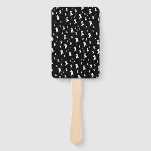 Spooky Gothic Ghost Illustration Hand Fan