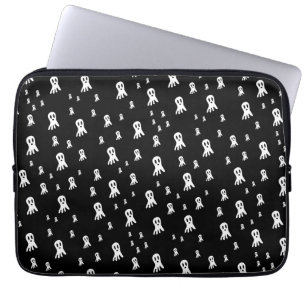 Spooky Gothic Ghost Illustration Laptop Sleeve