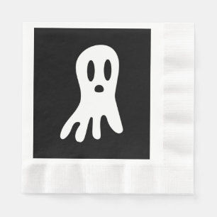 Spooky Gothic Ghost Illustration Napkin