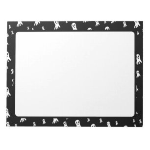 Spooky Gothic Ghost Illustration Notepad