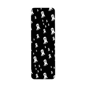 Spooky Gothic Ghost Illustration Return Address Label