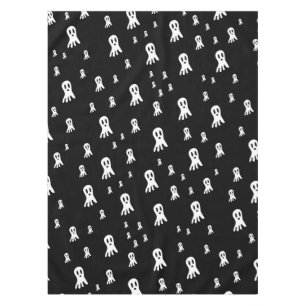 Spooky Gothic Ghost Illustration Tablecloth