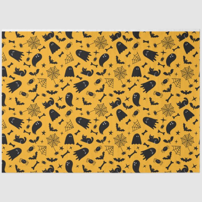 Spooky Gothic Halloween Decoupage Tissue Paper (Front)