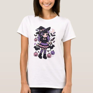Spooky Gothic Halloween illustration T-Shirt