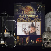 Spooky Gothic Raven In Full Moon Adult Halloween