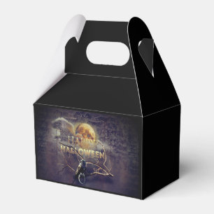 Spooky Gothic Raven In Full Moon Adult Halloween Favour Box