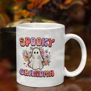 Spooky Grandma, Funny Halloween Ghost Coffee Mug