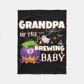 Spooky Grandpa Of Brewing  Fleece Blanket