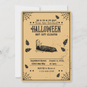 Spooky grave Halloween Party Invitation