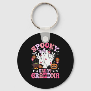 Spooky Great Grandma Halloween Great Grandmother G Key Ring
