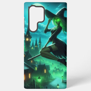 Spooky green aura Halloween witch Samsung Galaxy Case