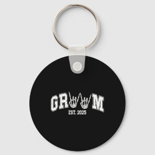 Spooky Groom Bride 2025 Gothic Halloween Couples M Key Ring