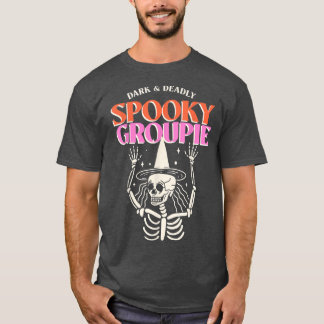 Spooky Groupie Funny Halloween Easy Costume T-Shirt