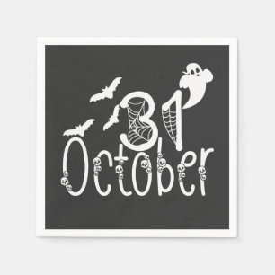 Spooky Halloween 31 October Napkin