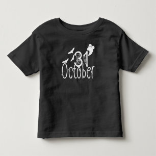 Spooky Halloween 31 October Toddler T-Shirt