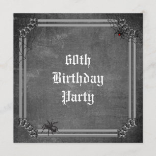 Spooky Halloween 60th Birthday Invitation