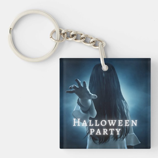 Spooky Halloween Acrylic Keychain – Perfect Gift o (Front)