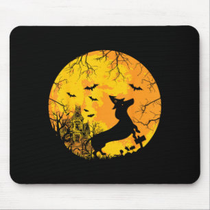 Spooky Halloween Animal Dog Breed Dachshund Mouse Pad