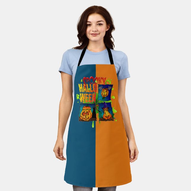 Spooky Halloween Apron (Worn)