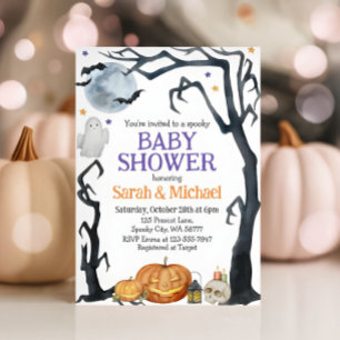 Spooky Halloween Baby Shower Invitation
