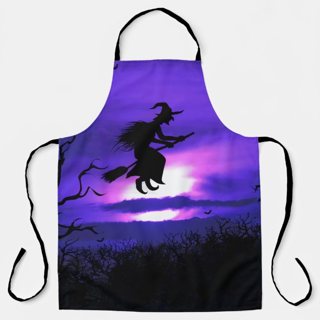 Spooky Halloween background design. Apron (Front)