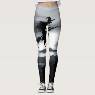 Spooky Halloween Background Vintage Design Leggings