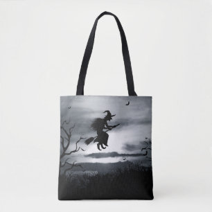 Spooky Halloween Background Vintage Design Tote Bag