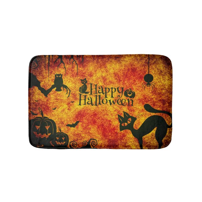 Spooky Halloween  Bath Mat (Front)