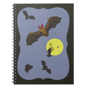 Spooky Halloween Bats Notebook