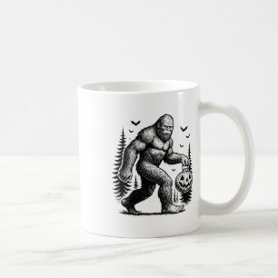 Spooky Halloween Bigfoot Pumskin Shirt Men Women Coffee Mug