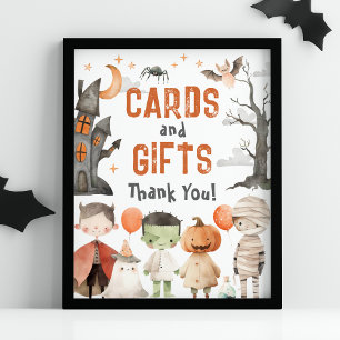 Spooky Halloween Birthday Cards and Gifts Sign