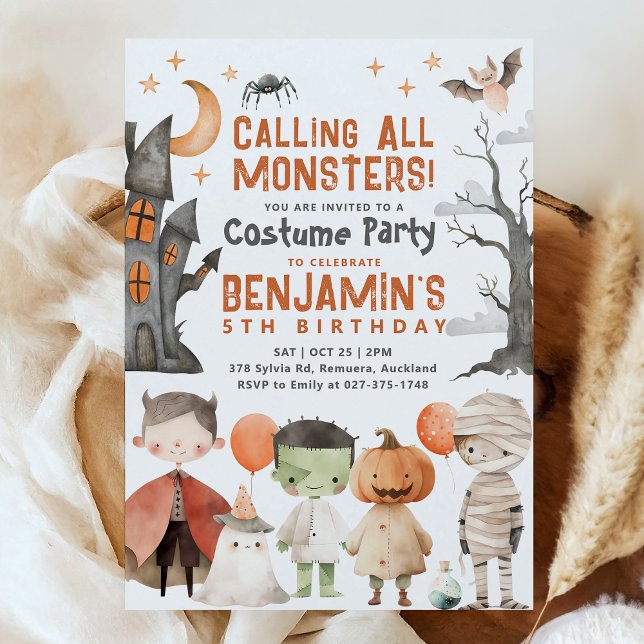 Spooky Halloween Birthday Party Invitation (Creator Uploaded)