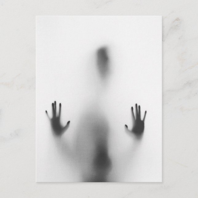 Spooky Halloween Body Shadow Postcard (Front)