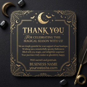 Spooky Halloween Business Thank You Card