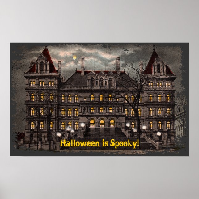Spooky Halloween Canvas Print (Front)